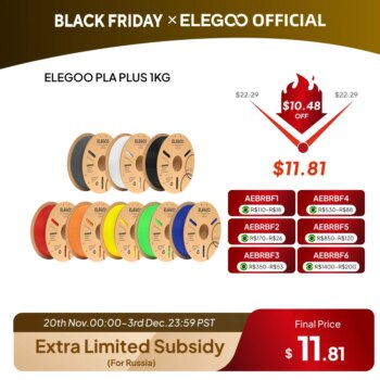 1005005947692514-ELEGOO PLA+ Filamento 1.75mm 2KG