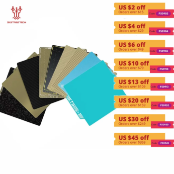 1005007709149503-BIGTREETECH Panda Build Plate CryoGrip Pro Dupla Face PEI PEO 256x180mm