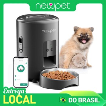 1005008409616201-Newpet Alimentador Automático Inteligente Tuya 2L para Cães e Gatos