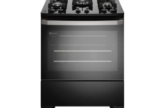 1005009711697913-Electrolux Fogão 5 Bocas Mesa de Vidro Preto FE5GB Bivolt