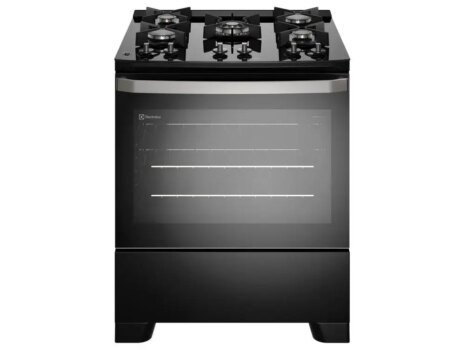 1005009711697913-Electrolux Fogão 5 Bocas Mesa de Vidro Preto FE5GB Bivolt
