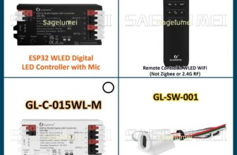 1005009946628829-Gledopto ESP32 WLED Controlador Tira LED SPI RGB IC Microfone Digital 5V-24V