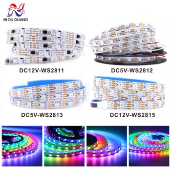 1005010006820854-Fita de LED RGB Endereçável Smart WS28xx DC5V/12V