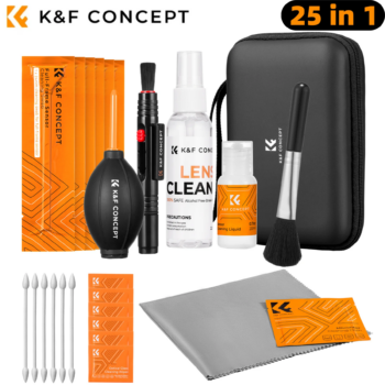 1005010168728091-K&F Concept Kit de Limpeza 25 em 1 para Câmeras