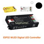 1005010208330238-DOMRAEM Controlador LED Endereçável ESP32 WLED USB-C Smart Home