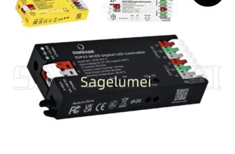 1005010208330238-DOMRAEM Controlador LED Endereçável ESP32 WLED USB-C Smart Home