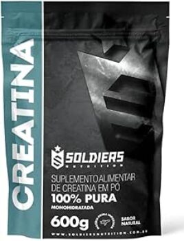 B0D71HD612-Creatina Monohidratada 600g - 100% Pura Importada - Soldiers Nutrition