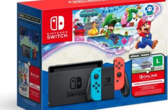 B0FR6N4WWH-Nintendo Switch Neon + Super Mario Bros. Wonder + 3 Meses NSO
