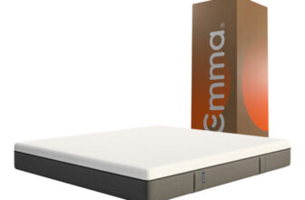 MLB17351734-Emma Original Queen Colchão Espuma Tecnologia Alemã Branco/Cinza