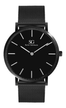 MLB19821291-Relógio Masculino Preto Saint Germain Houston Full Black 40mm