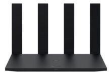 MLB24072938-Roteador Huawei AX2S WS7000 Wi-Fi 6 Dual Band Preto