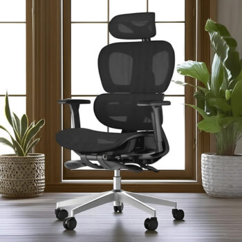 MLB24578456-Cadeira de Escritório Ergonômica Executiva Sensetup Cosy T03 Mesh Preta