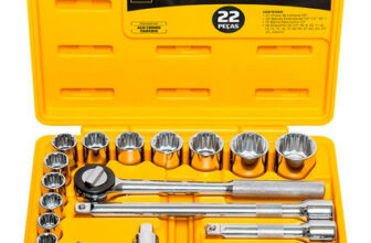 MLB28517268-The Black Tools Jogo de Ferramentas Manuais com Chave Catraca 1/2 8-32mm BCS022