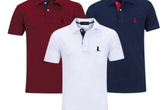 MLB2885649867-Kit 3 Camisas Gola Polo Piquet Masculinas