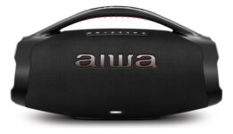 MLB34113516-Aiwa Boombox AWS-BBS-01B 200W IP66 30h Bateria