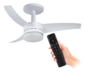 MLB35296954-Ventilador de Teto Arno Ultimate VX13 Branco 3 Pás Controle Remoto