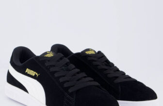 MLB4278744525-Tênis Puma Smash V2 BDP Casual Preto e Branco