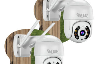 MLB46836439-HW Kit 2 Câmeras IP A8 Wi-Fi Externa Prova D'água Infravermelho