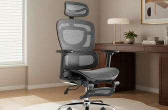 MLB47163373-LuvinCo Mônaco BT07 Cadeira Ergonômica Malha Respirável Apoio Para Pés