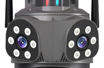 MLB50573567-Câmera Segurança A35 Lente Tripla Sirene App Icsee 9MP