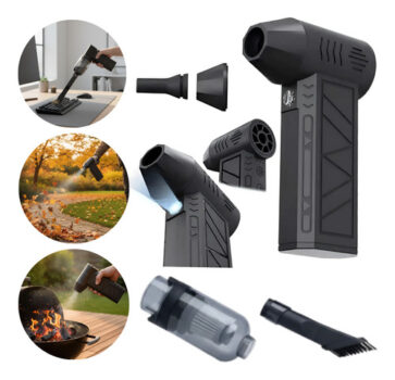 MLBU3340669188-Mini Soprador de Ar e Aspirador 2 em 1 Turbo Jet Fan