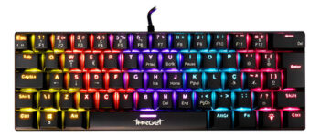 MLBU3381189140-TGT Sherman V3 C1 Teclado Mecânico Rainbow ABNT2 Switch Vermelho