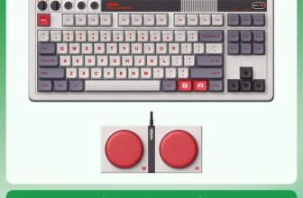 1005007047638202-8BitDo Teclado Mecânico Retrô com 87 Teclas