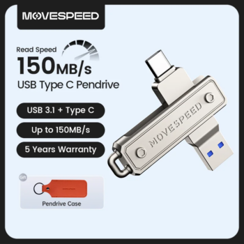 1005009110731940-Movespeed Pendrive USB 3.1 Type C 128GB