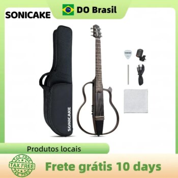 1005009297173701-Sonicake Guitarra Acústica Elétrica Silenciosa