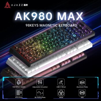1005009383231684-Ajazz ak980 max teclado com interruptor magnético com fio 0.01mm 8k teclados mec