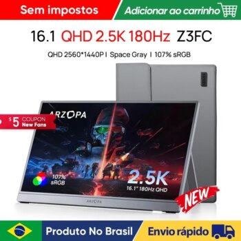 1005010569574353-Monitor Portátil ARZOPA Z3FC 16.1" QHD IPS 180Hz