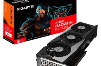 475647-Placa de Vídeo RX 7600 GAMING OC 8G Gigabyte