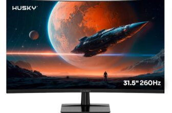 873592-Monitor Gamer Curvo Husky Boreal 31.5 FHD 260Hz