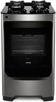 B076BC7769-Fogão Consul 4 Bocas Inox Mesa Vidro