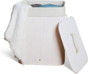 B0C8P97R4W-Cesto De Roupa Suja Com Tampa Em Bambu