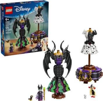 B0DJ1BDL1H-LEGO Disney Maleficent and Cruella De Vil's Dresses