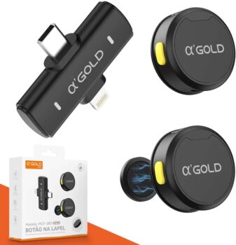 B0F68W8CPQ-Microfone de Lapela Sem Fio Alpha Gold MCF-38D