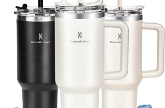 B0F6XQS5ZP-Romantic Crown Copo Térmico com Canudo 1.2L