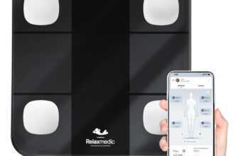 MLB21814751-Balança Digital Corporal Bioimpedância Aplicativo Bluetooth Relaxmedic