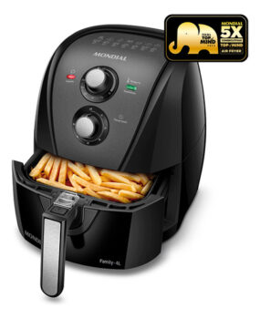 MLB22530387-Fritadeira sem óleo air fryer 4L Mondial 1500W AFN-40-BFT