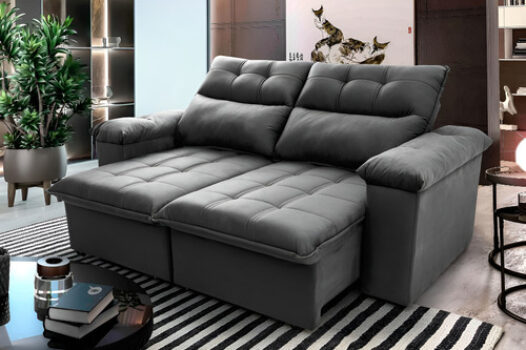 MLB26019798-Sofá Retrátil Reclinável King House Verona 2