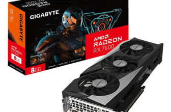 MLB27793940-Placa de Vídeo RX 7600 GAMING OC 8G AMD Radeon Gigabyte