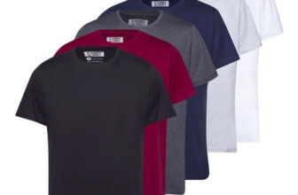 MLB2815611908-Kit 6 Camisetas Masculinas Lisa Basica Algodao