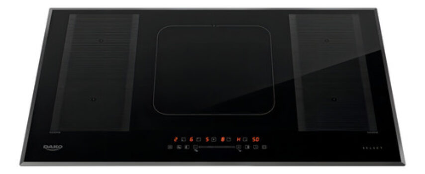 MLB42973074-Cooktop de Indução 5 Bocas Dako Select com 2 Zonas Flexíveis e 7200W