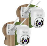 MLB46836439-Kit 2 Câmeras IP Wifi Infravermelho Externa HW