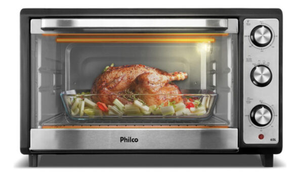 MLB46971785-Forno Elétrico Philco 65L Dupla Resistência PFE65 127V