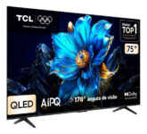 MLB50109613-Smart TV TCL 75 Polegadas QLED 4K P7K WiFi Bluetooth Google TV HDR10+ Dolby Atmo