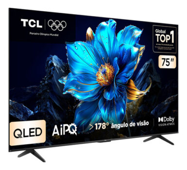 MLB50109613-Smart TV TCL 75 Polegadas QLED 4K P7K WiFi Bluetooth Google TV HDR10+ Dolby Atmo