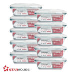MLB53222689-Kit 10 Potes Hermeticos Vidro 640ml Starhouse