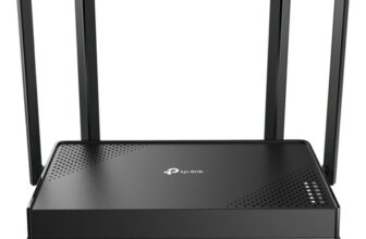 MLB53409354-Roteador Wi-Fi 7 TP-Link Archer Be220 Dual Band Be3600 4 Antenas Velocidade até